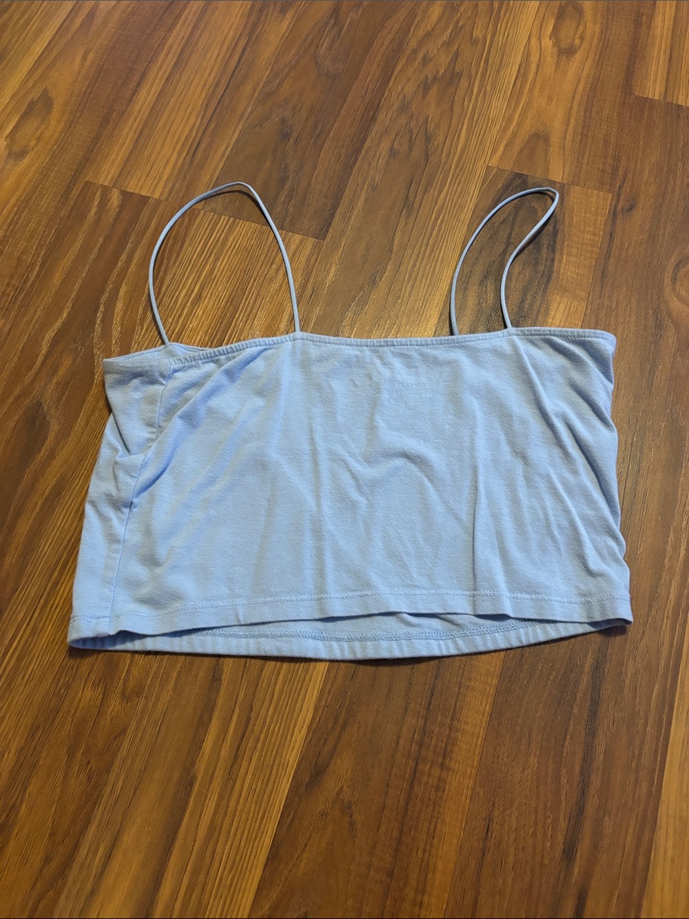 Aeropostale Light Blue Spaghetti Strap Crop Cami - Picture 2 of 3